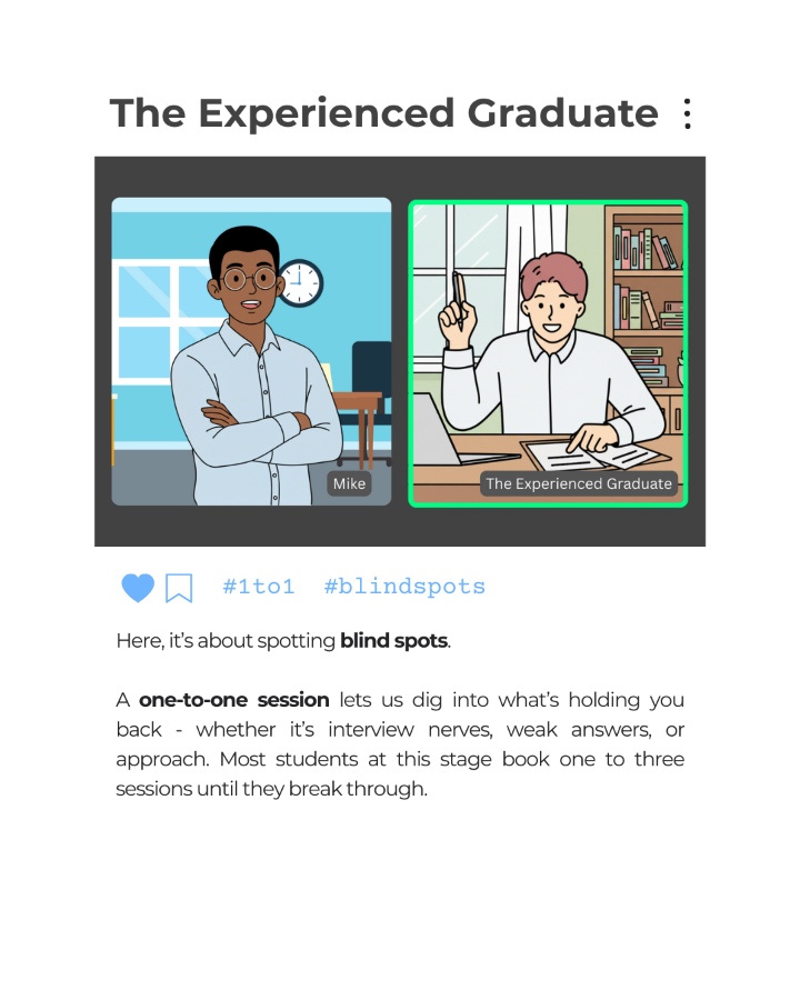 The-Experienced-Graduate-2-1 Students Interview Coaching